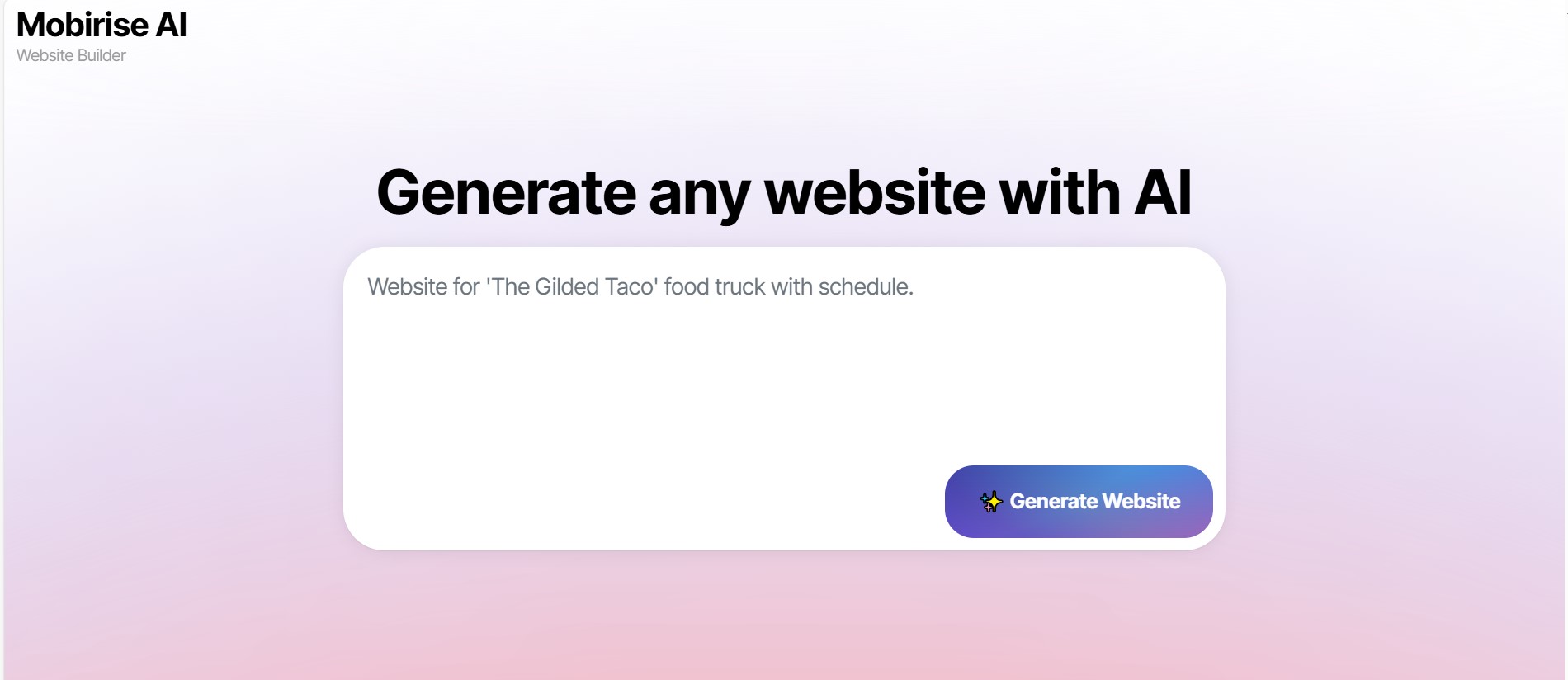Mobirise AI Website Builder